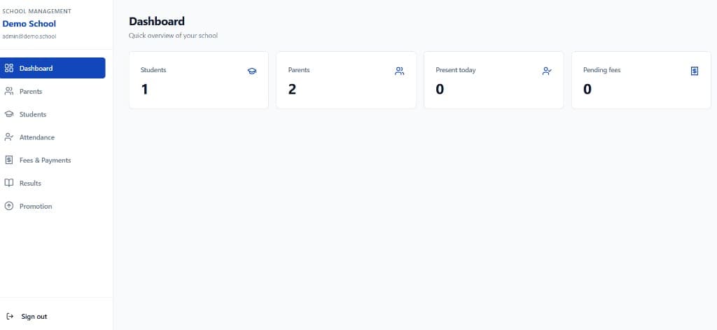 SchoolOnline Admin — SCHOOL website by NextWaveWebSolutions